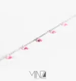 “Spirea” Silver Anklet