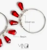 “Chele Night” Silver Earrings