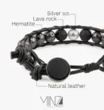 “Shine Lava” Silver Bracelet