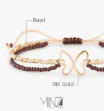 “Granola Butterfly” Gold Bracelet