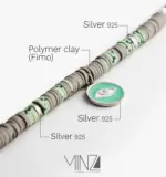 “Green Eyes” Silver Necklace