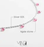 “Spirea” Silver Anklet