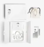 “Dot Dash Line” Silver Necklace