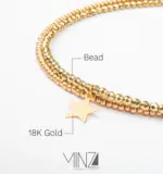 “Star Pendant” Gold Anklet