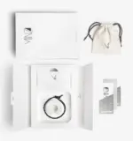 “Silver Leather & Hematite” Men’s Bracelet