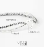 “Ice Mini Heart” Silver Bracelet