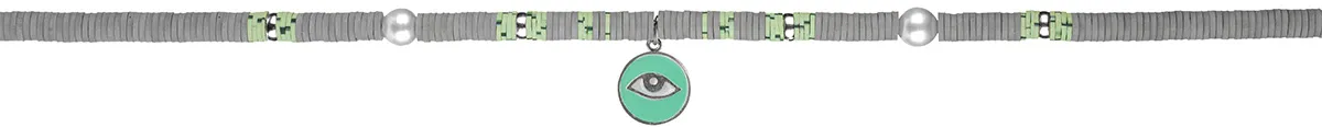 “Green Eyes” Silver Necklace “Green Eyes” Silver Necklace