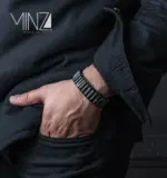 “Matte Spartan” Silver Bracelet