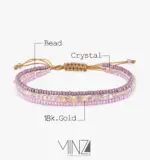 “Lavender” Gold Bracelet